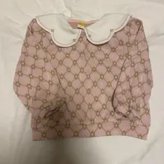 ピンクとグリーンのトップスとショートパンツセット