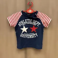KID BOW Tシャツ 80サイズ ネイビー　半袖のサムネイル
