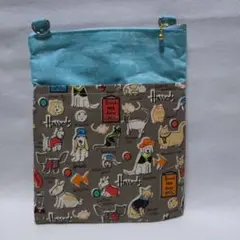 ♦187　ハンドメイド　ポシェット　(スマホショルダー)