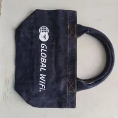 GLOBAL WiFi ダークブルー トートバッグ