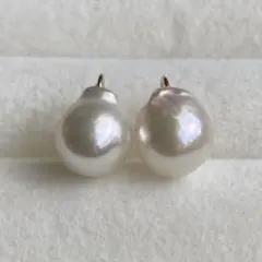 あこや真珠 ソリティアピアス Akoya Pearl M729