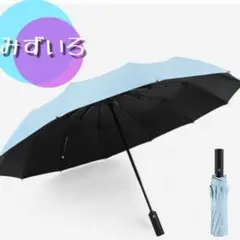 ライトブルー 12骨 折りたたみ傘 晴雨兼用 日傘 雨傘 遮熱 遮光 男女兼用