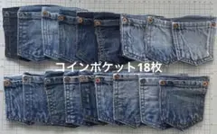 リーバイス　ブルーデニム　コインポケット18枚 Levi's デニムリメイク