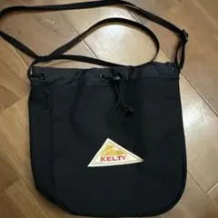 KELTY 巾着型 ショルダーバッグ ブラックのサムネイル