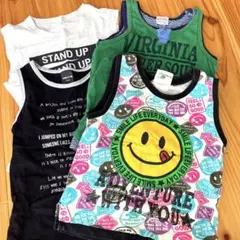 最終値下！男の子１２０センチノースリーブ、タンクトップ　4点セット！