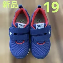 新品未使用　ムーンスター3e 19センチ　ブルー　スニーカー