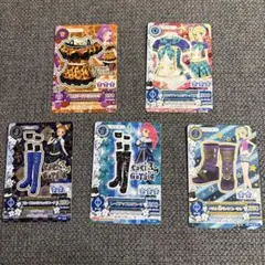 アイカツカード 5枚セット 神崎美月 藤堂ユリカ 有栖川おとめ 音城セイラ
