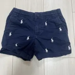 Polo 刺繍ネイビー ハーフパンツ 3T