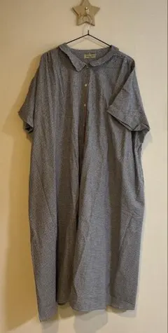 新品タグ付き！ギンガムチェックシャツワンピース