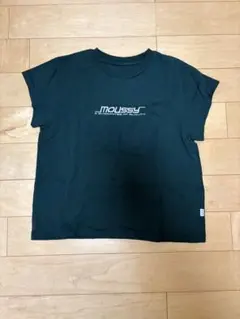 MOUSSY ロゴ刺繍Tシャツ　ダークグリーン