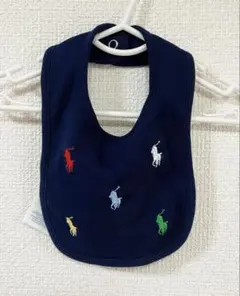 ラルフローレン ポロポニー刺繍スタイ ネイビーブルー　フォーマル　男の子　ベビー