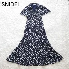 SNIDEL スナイデル　バリエケープカラー　トレンチ　ワンピース ハート　総柄