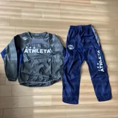 ATHLETA ピステ上下セット グレー/ネイビー　140