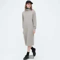 UNIQLOソフトニットフリースワンピース