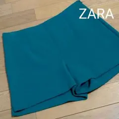 新品ザラ ZARA グリーンショートパンツ　Ｍ