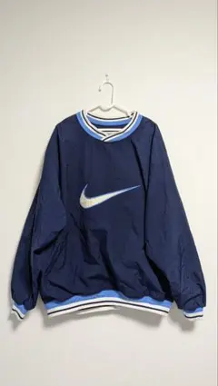 レア美品NIKE 90s 刺繍プルオーバー ナイロンジャケットヤンキースネイビー レア美品NIKE 90s 刺繍プルオーバー ナイロンジャケット