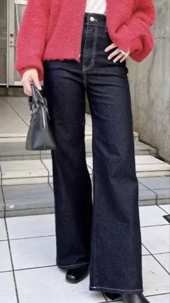 INGNI フレアデニムパンツ