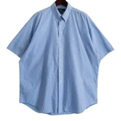 Ralph Lauren ポニー ギンガムチェック 半袖 BDシャツ 海外古着