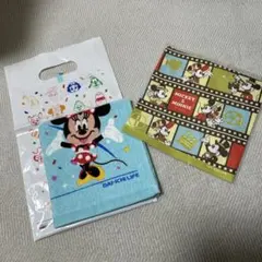 ミッキー＆ミニー マイクロファイバークロス　ハンドタオル　セット