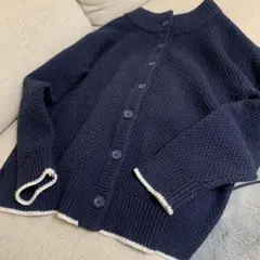 ニコアンド　 ボタン付きニットカーディガン
