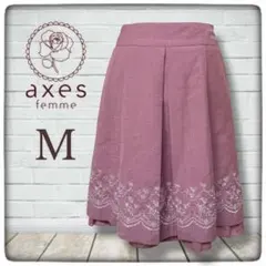 新品 axes femme 薔薇刺繍プリーツ スカート　森ガール　姫系　y2k