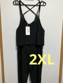 Doux Belle レディース　サロペット　　ブラック　2XL