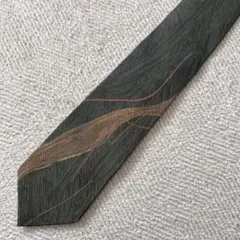 グリーン 抽象模様 ネクタイ