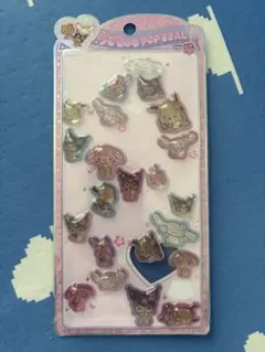 うるちゅるポップシール　日焼けキティ　サンリオ　ボンボンドロップシール