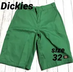 美品Dickiesディッキーズ ハーフパンツ ルーズフィットグリーンw32のサムネイル