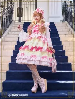 BABY Pâtissière♡Bonbon Ribbonワンピース ピンク - メルカリ
