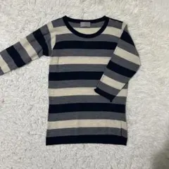 マーガレットハウエル ジョンスメドレー ボーダー 七分袖 ニット