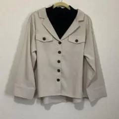 ベージュ トップス 秋冬