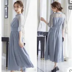 新品☆niana ニアナ ビスチェ風ハイネックレース 結婚式 ドレス