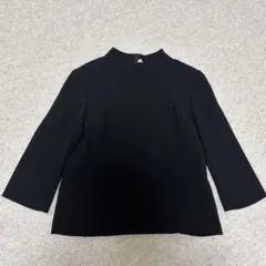 東京ソワール ブラック フォーマル ハイネック 五分袖 トップスインナー 11号