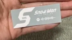SnowMan 韓国限定1st POP-UP Spotify ステッカー