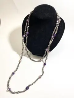 淡水パールロングネックレス