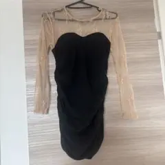 ナイトドレス 黒とベージュ