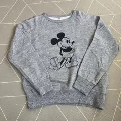 ユニクロ UT メンズ ミッキーマウス グレー スウェット トレーナー M
