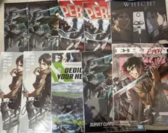 一番くじ　進撃の巨人　クリアポスター　10点