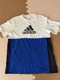 adidas Tシャツ ホワイト/ブルー