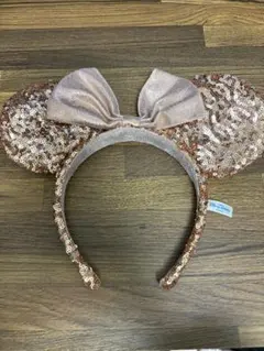 ミニーマウス　ローズゴールドカチューシャ