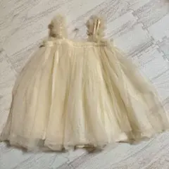 【… 7 …様専用】ベビードレス ホワイト　ベージュ　90cm