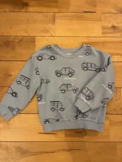 H&M 車プリント トレーナー US 3/4T