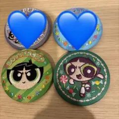 パワーパフガールズ 刺繍入り缶バッジ バターカップ