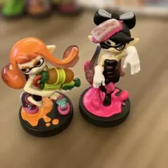 スプラトゥーン　アミーボ　イカちゃん フィギュア 2体セット　初期化済み