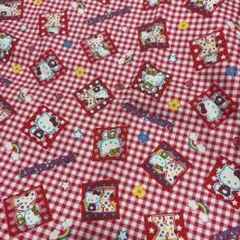 ハローキティ　ハギレ　平成　レトロ