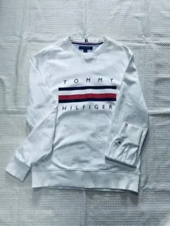 【美品】TOMMYHILFIGERトレーナー ロンT 白　Mサイズ