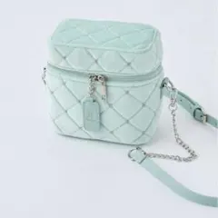 ナイスクラップ ベロアキルティングバニティショルダーバッグ