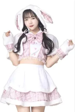 クリアストーン スノーラビット ピンク