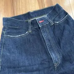 【セブンデイズサンデイ】ハイウエストワイドバギーデニム濃紺Sサイズ痩せ見えSのサムネイル
